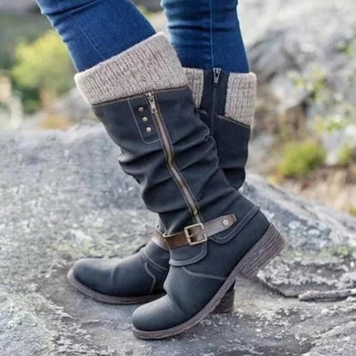 Zoey Bottes Femme – Confort Optimal avec Semelle Antidérapante