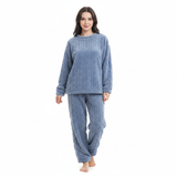 Lunie Ensemble Loungewear Femme – Pyjama Polaire Deux Pièces Chaud & Confortable