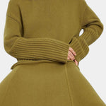 Élodie - Ensemble pull en maille & jupe longue