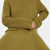 Élodie - Ensemble pull en maille & jupe longue