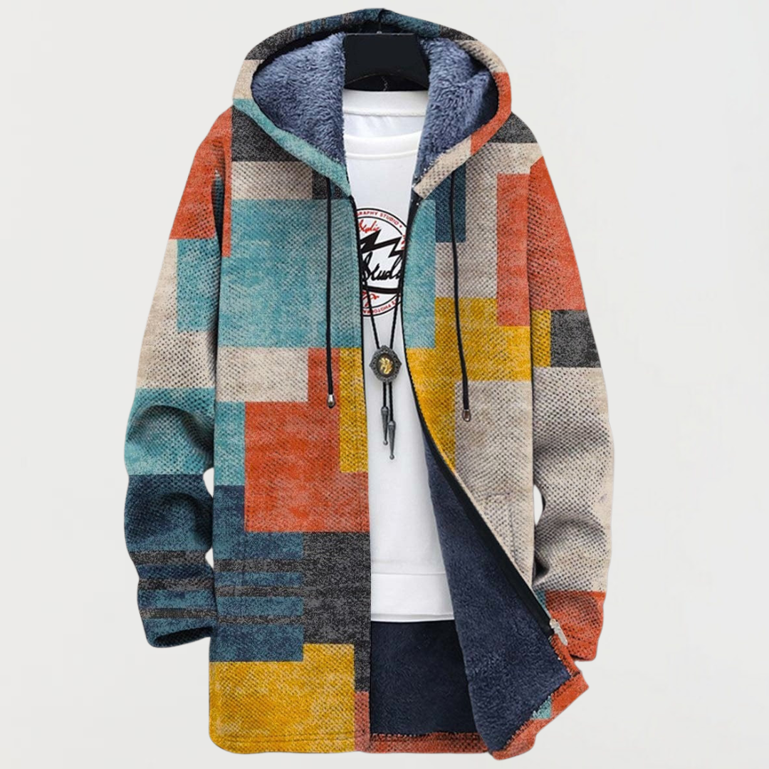 Anna - Veste avec des surfaces colorées géométriques - vue détaillée