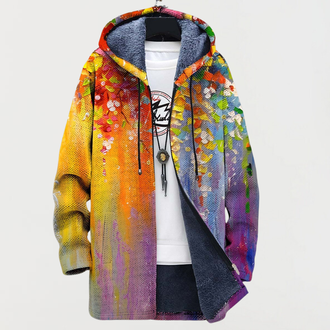 Katharina - Manteau avec éléments d'art abstrait - vue détaillée