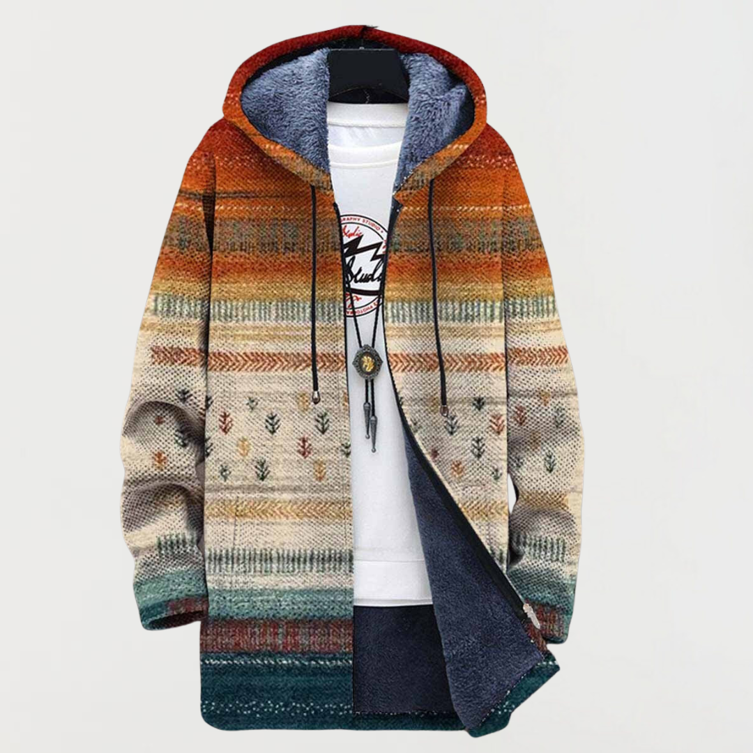 Franziska - Manteau d'automne à rayures - vue détaillée