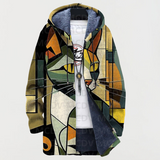 Leonie – Veste avec motif géométrique de chats