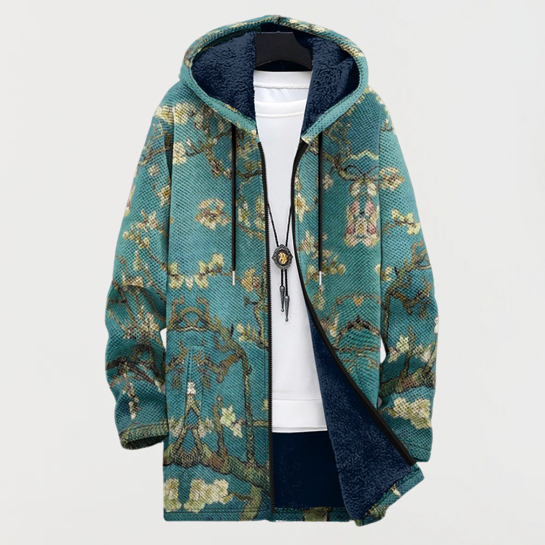 Julia - Manteau avec motif floral artistique - vue d'ensemble