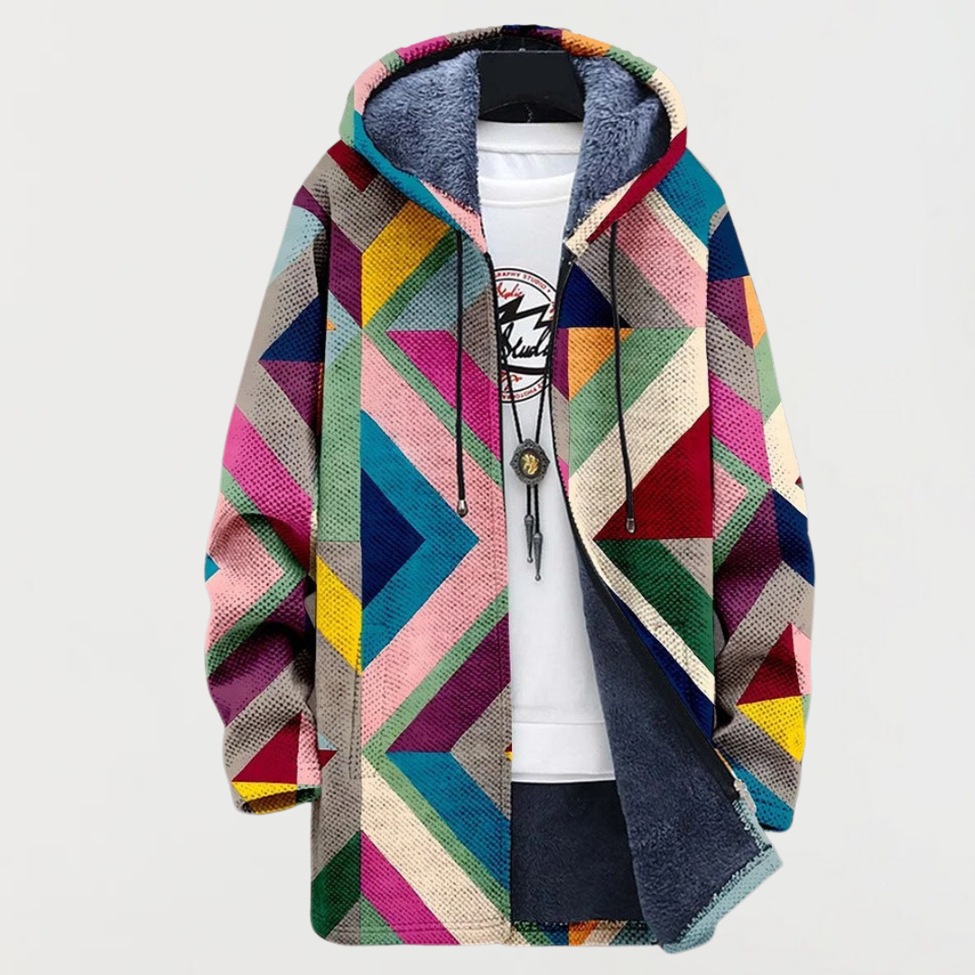 Theresa - Veste avec motif géométrique artistique - vue détaillée