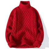 Andrew Pull Homme à Col Roulé – Maille Épaisse Chaude avec Style Classique et Confort Durable