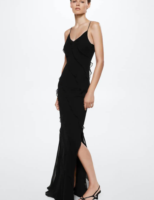 Robe Longue Femme Ashtine – Robe d’Été Légère à Volants avec Jupe à Étages & Look de Plage