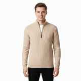 Arjay Pull Demi-Zip Homme – Sweat à Col Haut avec Manches Côtelées & Style Polyvalent