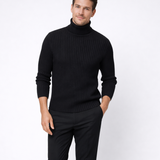 Riche Pull Homme Col Roulé Ajusté