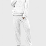 Lucienne - Ensemble sweat à capuche en peluche & pantalon