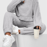 Lucienne - Ensemble sweat à capuche en peluche & pantalon