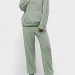 Lucienne - Ensemble sweat à capuche en peluche & pantalon