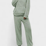 Lucienne - Ensemble sweat à capuche en peluche & pantalon