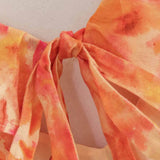 Robe d’Été Femme Eris – Robe à Volants avec Lacets, Détails Découpés & Imprimé Fleuri