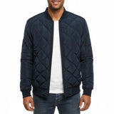 Ryan Bomber d’Hiver Homme Lunero Eindhoven – Veste Matelassée en Coton avec Col Épais