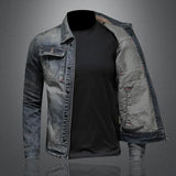 Veste Homme Zayn en Denim Rétro – Coupe Classique à Manches Longues au Style Vintage
