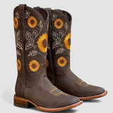 Sylvaine - Bottes western à broderie florale