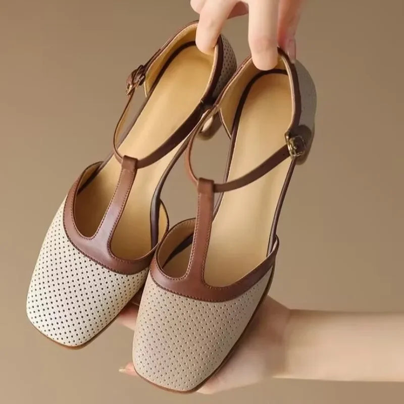 Katarzyna : chaussures orthopédiques à talons moyens, vue détaillée