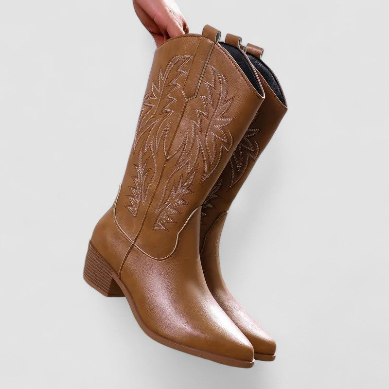 Séverine - Bottes western brodées