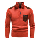 Tristan Pull Laine Homme Demi-Zip – Pullover Élégant avec Poche Poitrine & Coupe Confort
