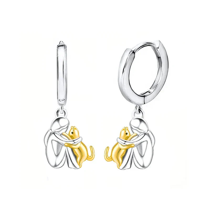 Lily™ | Boucles d'Oreilles Icône de Chat