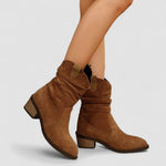 Cléo - Bottines western à tige froncée