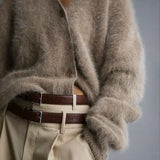 Ella Pull en Cachemire Femme – Cardigan Ample Élégant & Confort Doux Intemporel