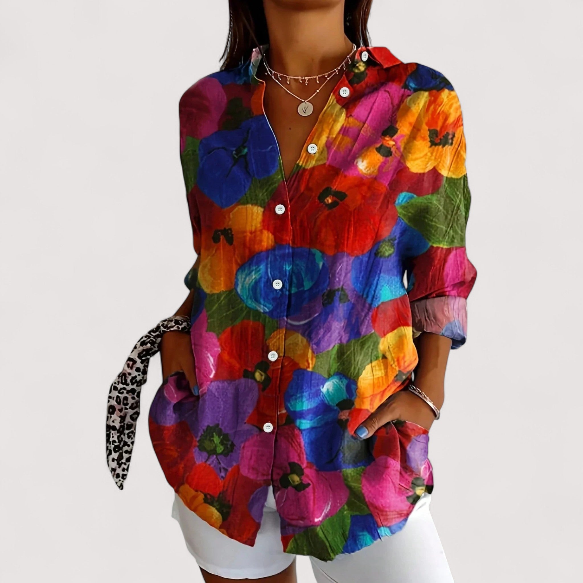 Annika™ | Chemisier coloré avec imprimé