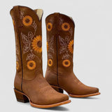 Sylvaine - Bottes western à broderie florale