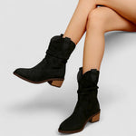 Cléo - Bottines western à tige froncée