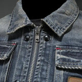 Veste Homme Zayn en Denim Rétro – Coupe Classique à Manches Longues au Style Vintage