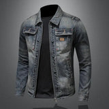 Veste Homme Zayn en Denim Rétro – Coupe Classique à Manches Longues au Style Vintage