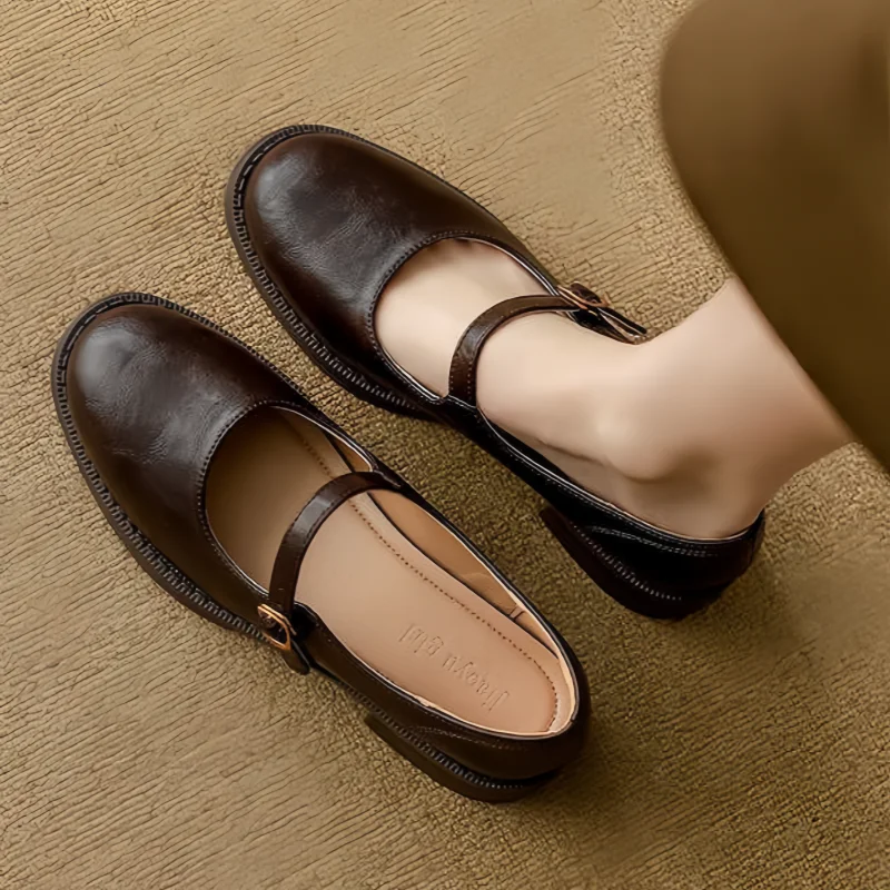 Bella - mary Janes confort classique, détail de la finition