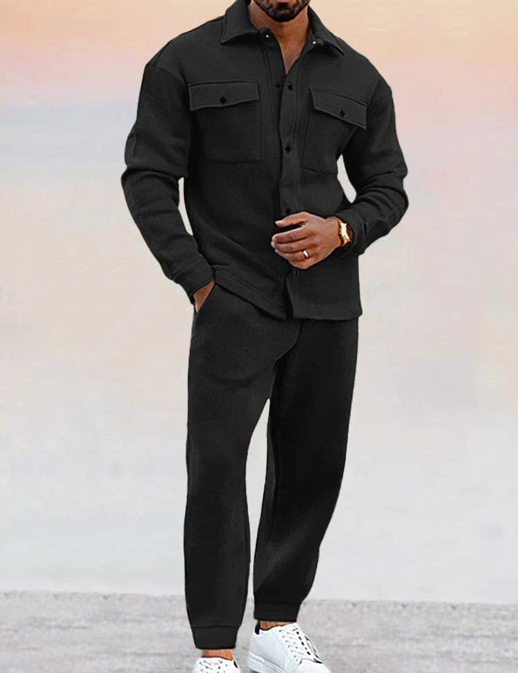 James Ensemble Costume Classique Homme – Blazer Ajusté & Pantalon Assorti pour Affaires ou Événements Formels