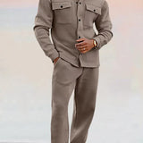 James Ensemble Costume Classique Homme – Blazer Ajusté & Pantalon Assorti pour Affaires ou Événements Formels