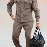 James Ensemble Costume Classique Homme – Blazer Ajusté & Pantalon Assorti pour Affaires ou Événements Formels