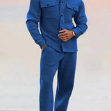 James Ensemble Costume Classique Homme – Blazer Ajusté & Pantalon Assorti pour Affaires ou Événements Formels