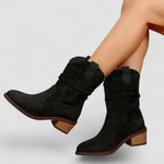 Cléo - Bottines western à tige froncée