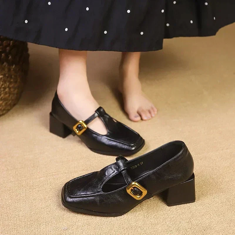 Bianca - mary Janes françaises, détail de la finition