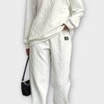 Georgine - Ensemble pull torsadé & pantalon