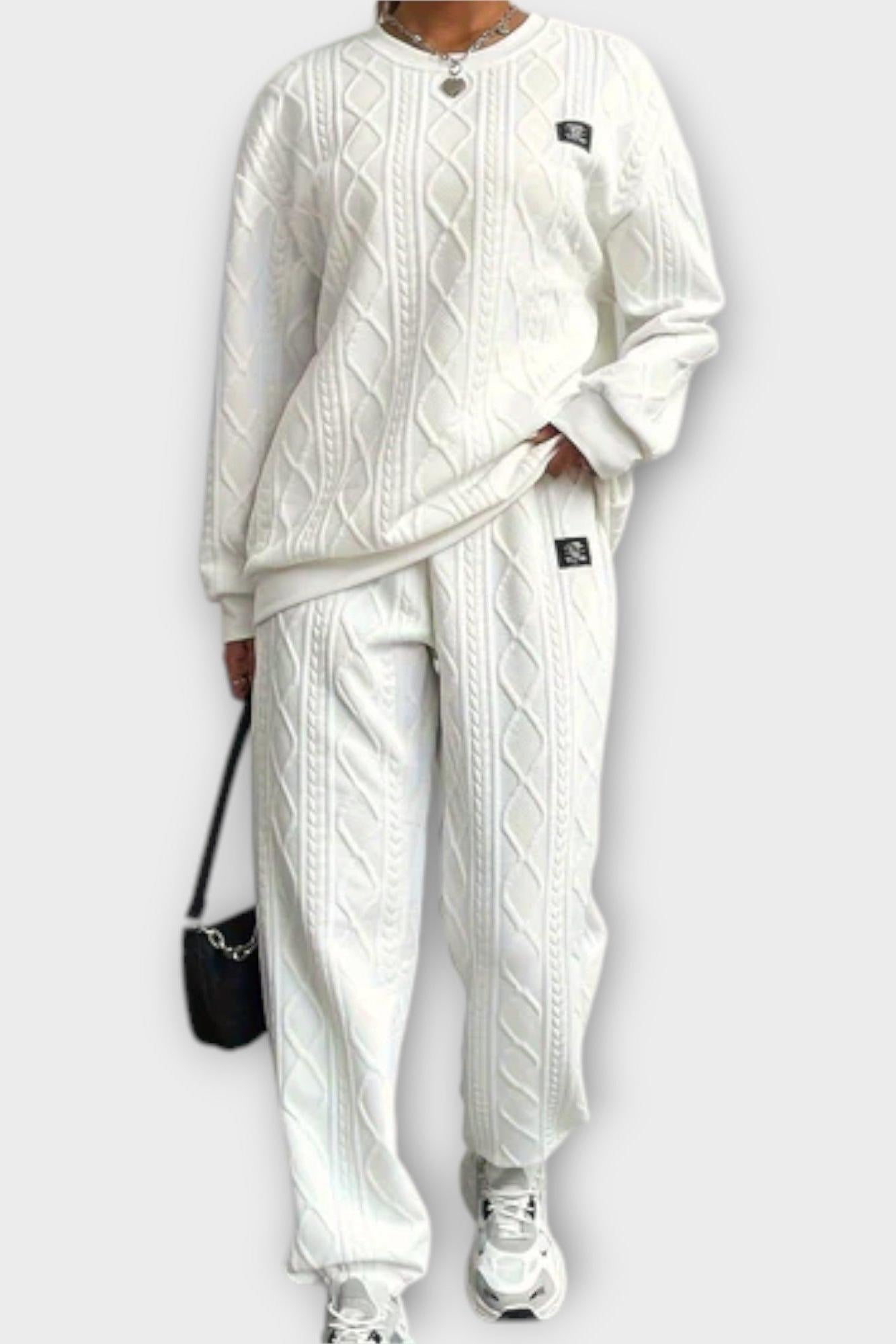 Georgine - Ensemble pull torsadé & pantalon