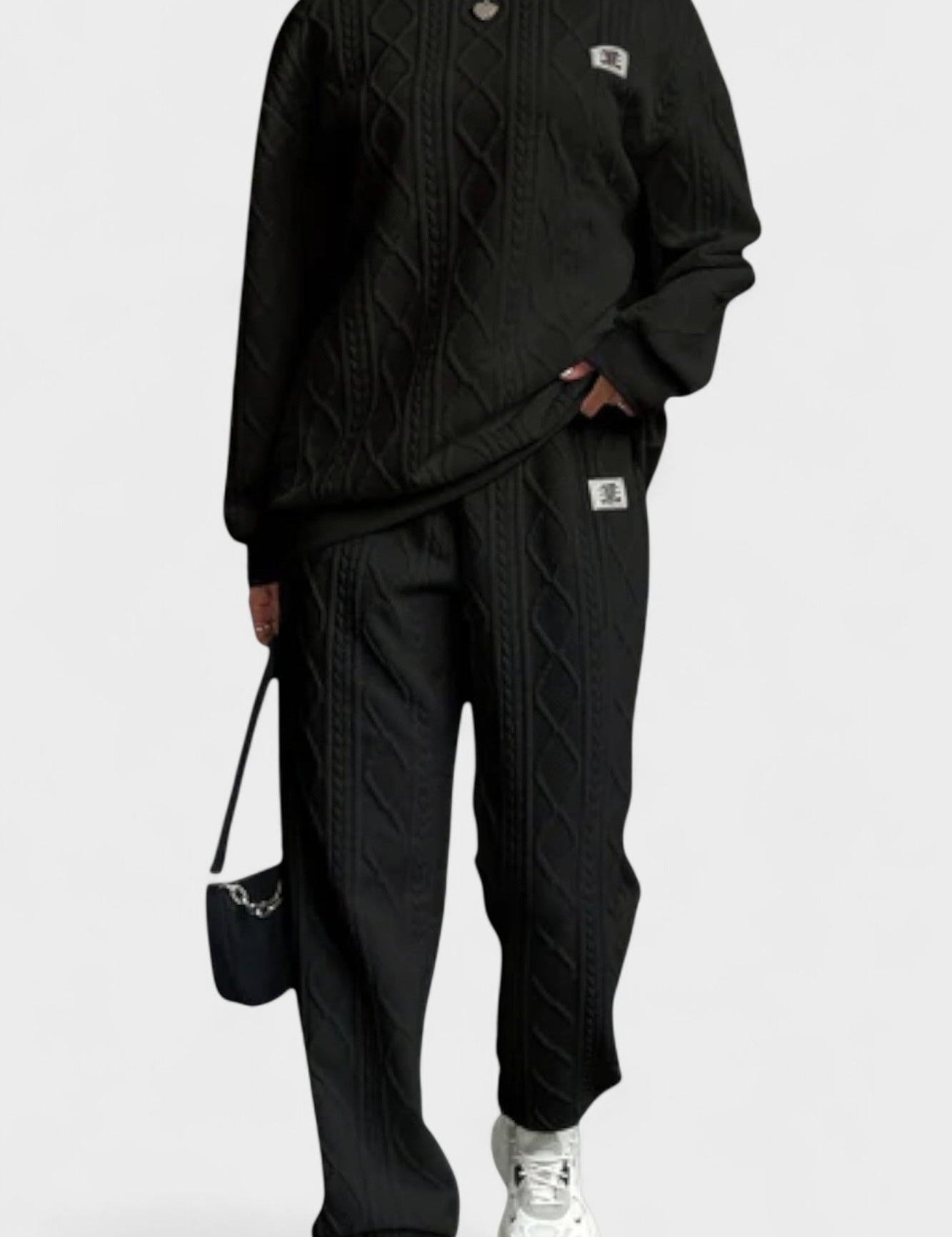 Georgine - Ensemble pull torsadé & pantalon