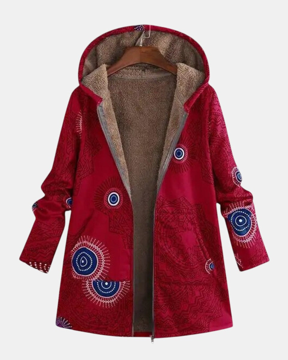 Sage - Veste Sherpa avec motif tribal - autre vue