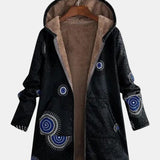 Sage – Veste Sherpa avec motif tribal
