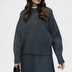 Alberte - Ensemble pull en maille long & jupe