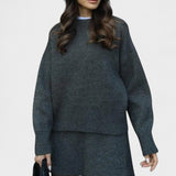 Alberte - Ensemble pull en maille long & jupe