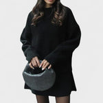 Alberte - Ensemble pull en maille long & jupe
