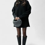 Alberte - Ensemble pull en maille long & jupe