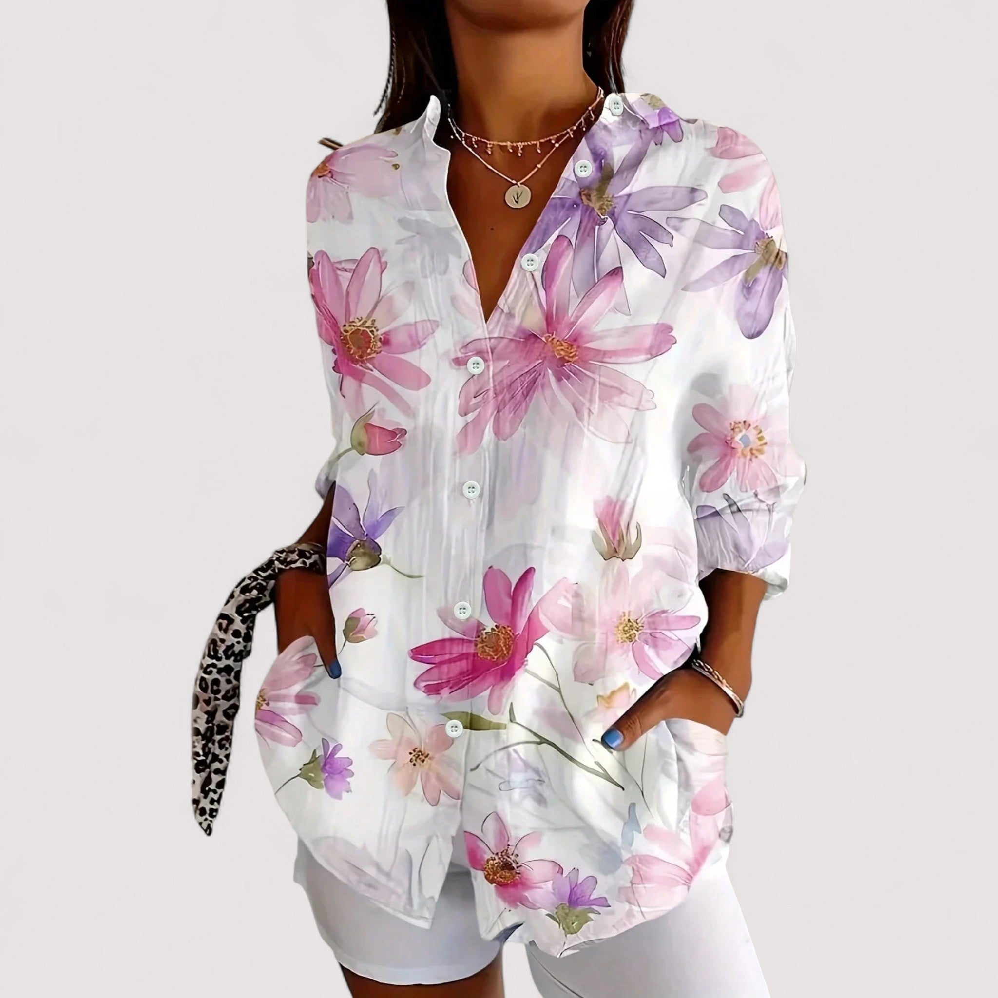 Annika™ | Chemisier coloré avec imprimé